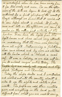 Handwritten 8 page letter from Lawrence Bruner to Psyche Bruner, "Since Mamma does not lile long letters I guess that I will write the long ones to you and Helen..."