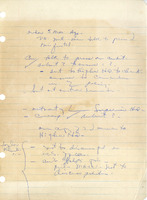 Research notes on a single sheet of notebook paper, concerning Ambassador Maxwell D. Taylor and Prime Minister Nguyễn Khánh