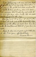 Handwritten 4 page letter from Lawrence Bruner to Psyche, "Well here we are in the capital city of this southmost…"