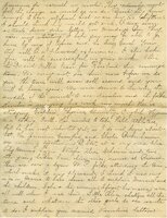 Handwritten 4 page letter from Ida M. King to Lawrence Bruner, "For a long time I have been saying I would write you…"