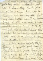 Handwritten 10 page letter from Amy Bruner to Lawrence Bruner, "You see by the heading that I am at Wisner…"