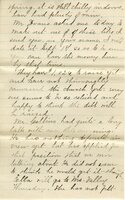 Handwritten 6 page letter from Marcia Bruner to Lawrence Bruner, "I will try to write every Sunday as not to..."