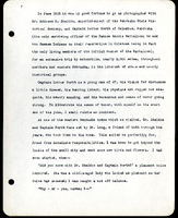 Frank H. Shoemaker typescript, 4 pages, on trip as photographer with  Addison E. Sheldon, along with notes from Captain Luthor North's travel diary.