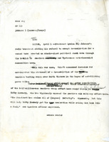 Original title: "johnson." Keever's title: "LBJ's No-Election Bid Shocks Saigon." Article by Keever on President Johnson's announcement not to accept re-nomination