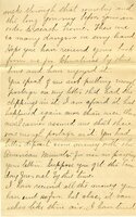 Handwritten 9 page letter from Marcia Bruner to Lawrence Bruner, "An unusual thing received last week…"