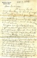 Handwritten 8 page letter from Marcia Bruner to Lawrence Bruner, "It seems harder every Sunday…"