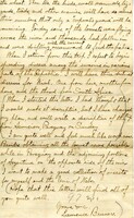 Handwritten 4 page letter from Lawrence Bruner to Psyche Bruner, "Just a week ago today I wrote a letter (to Mamma) from Carcarañá..."
