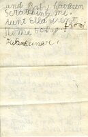 Handwritten 2 page letter from Helen Bruner to Lawrence Bruner, "I asked Baby if she wanted to see..."
