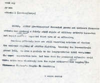 Original title: "attacks." Article draft about recent Communist attacks and Saigon's loss of support from the Cao Dai religion. Written for the Christian Science Monitor