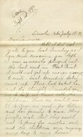 Handwritten 8 page letter from Marcia Bruner to Lawrence Bruner, "Well, I did not write to you last…"