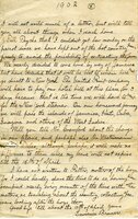 Handwritten 2 page letter from Lawrence Bruner to Marcia Bruner, "If everything had gone as we planned I would be…"