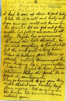 Handwritten 5 page letter from Marcia Bruner to Lawrence Bruner, "I will try to write a few lines today..."