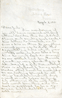 Edith Schwartz Clements handwritten letter