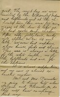 Handwritten 8 page letter from Ella Bruner to Lawrence Bruner, "I have been wanting to write to you for a long time…"