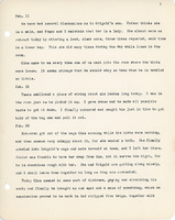 Elizabeth Van Sant transcribed letters