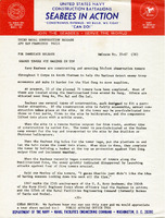 Original title: "Seabee Towers Put Marines on Top." Seabees news release 35-67 (56), which included photographs of observation towers being constructed near An Hoa, Vietnam. The release is about watch towers that were built to help detect enemy troops.