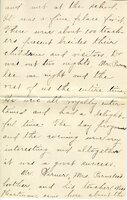 Handwritten 8 page letter from Ella Bruner to Lawrence Bruner, "I have been wanting to write to you for a long time…"
