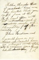 Handwritten 2 page letter from Edgar Bruner to Lawrence Bruner, "If you go to Argentina you will have to prove…"
