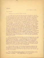 Typewritten letter, 1 page, from Frank H. Shoemaker to Robert H. Wolcott, "Referring to my letter of this morning:"