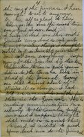Handwritten 8 page letter from Marcia Bruner to Lawrence Bruner, "I will try to write today with the children…"