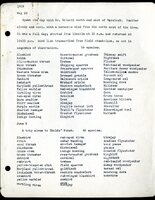 Frank H. Shoemaker typescript, 11 pages, notes and bird lists from field trip at Havelock, Nebraska, and areas surrounding Lincoln, Nebraska