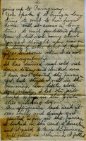 Handwritten 8 page letter from Marcia Bruner to Lawrence Bruner, "I will try to write today with the children…"
