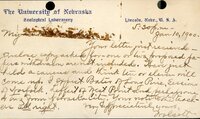 Handwritten letter, 1 page, from Robert H. Wolcott to Frank H. Shoemaker, "Your letter from just recieved- enclose copy asked for on or his proposed papers withdrawn are no included."