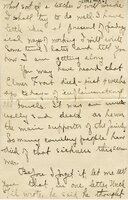 Handwritten 8 page letter from Amy Bruner to Lawrence Bruner, "Although you are so far away when I write…"