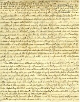 Handwritten 2 page letter from Lawrence Bruner to Marcia Bruner, "Today has been a great mail day for me. Five letters from home, i.e."