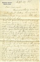 Handwritten 3 page letter from Marcia Bruner to Lawrence Bruner, "There is nothing new to write about today…"