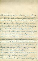 Handwritten 10 page letter from Lillie C. Bruner to Lawrence Bruner, "We read several of your letters sent from home…"