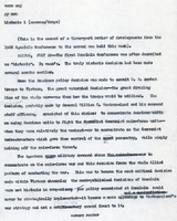 Original title: "historic", Keever's title: "'It was [?]- But it was Hollow' -  1st Honolulu Conference in 1966 [?]" Article draft about the conditions, primarily militarily, behind both Honolulu Conferences. Written for the Christian Science Monitor