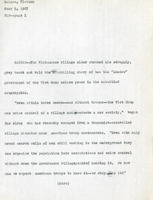 Original title: "NLF", Keever's title: For the 'Shadow' Government, 'Communists Even Organize Little Children into Guards'", Article draft about how Communist forces set up government authorities in villages and rural areas, for the Christian Science Monitor