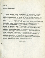 Original title: "thieu", Keever's Title: "Snap Government's and a Boycott of Paris Peace Talks Draws Mixed Reactions", Article draft about South Vietnamese political dysfunction, for the Christian Science Monitor, page 1-11