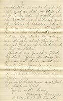Handwritten 8 page letter from Marcia Bruner to Lawrence Bruner, "Well, I did not write to you last…"
