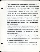 Frank H. Shoemaker typescript, 19 pages, noted on front page as "Have selected from my pocket day-dooks items pertaining to my leisure activities while on trips as private secretary to General Auditor of U.P.-S.P. and affiliates."