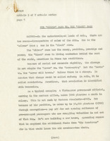 Original caption: "The 'Silver' Race vs. the 'Black' Race." Article by Keever about class division in Vietnam. This is article 3 of a 7-part series reflecting on the overthrow of NgÃ´ ÄÃ¬nh Diá»‡m