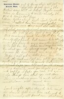Handwritten 8 page letter from Marcia Bruner to Lawrence Bruner, "It seems harder every Sunday…"