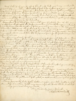 Handwritten letter, 2 pages, from Robert H. Wolcott to Frank H. Shoemaker, "I have these beetles unlabeleed awaiting that formality and give me your the list:"