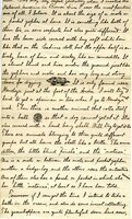 Handwritten 4 page letter from Lawrence Bruner to Psyche Bruner, "According to promise I now site down to write you a letter from a point nearly..."