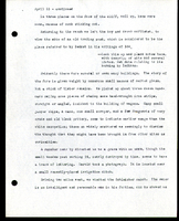 Frank H. Shoemaker typescript, 9 pages, on Wildcat Range and owls, fossils, and lantern slides.