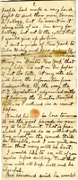 Handwritten 3 page letter from Lawrence Bruner to Marcia Bruner, "Everything so for has gone lovely and I am feeling tip top."