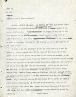 Original title: "abrams", Keever's title: "As Boming Halt Looms, Gen. Abrams Shows Allies' Domination(?) of the Battlefield", Article draft about the American position going into the Paris Peace Talks, for the Christian Science Monitor, page 1 -18. Starts with a note from Keever to her editor for following article, page 1. The note largely adresses the importance of the article and points out the ways that Abrams and the Pentagon did not have the same perspective on peace.