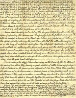 Handwritten 2 page letter from Lawrence Bruner to Marcia Bruner, "I have finally received your letters written on Sept 19..."