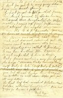 Handwritten 4 page letter from Marcia Bruner to Lawrence Bruner, "I will send you more clippings from the papers…"