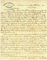 Handwritten 2 page letter from Lawrence Bruner to Marcia Bruner, "Your letter of Nov. 28th has reached me during…"