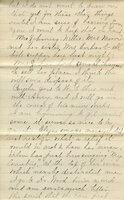 Handwritten 4 page letter from Marcia Bruner to Lawrence Bruner, "Well it has been two weeks since…"
