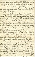 Handwritten 4 page letter from Lawrence Bruner to Marcia Bruner, "Well I am nearly tired out from running about over the city all day yesterday and today trying to look up some matters connected..."