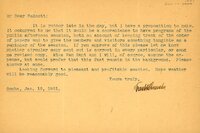 Typewritten letter, 1 page, from Frank H. Shoemaker to Robert H. Wolcott, "It is rather late in the day, but I have a proposition to make. It occured to me that it would be a convenience to have programs of the public afternoon session..."