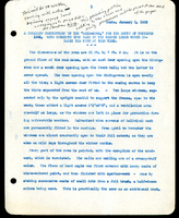 Frank H. Shoemaker typescript narrative, 29 pages,  on the bird room in Omaha home, with details on bird and insects.